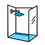 Walk-in shower or tray