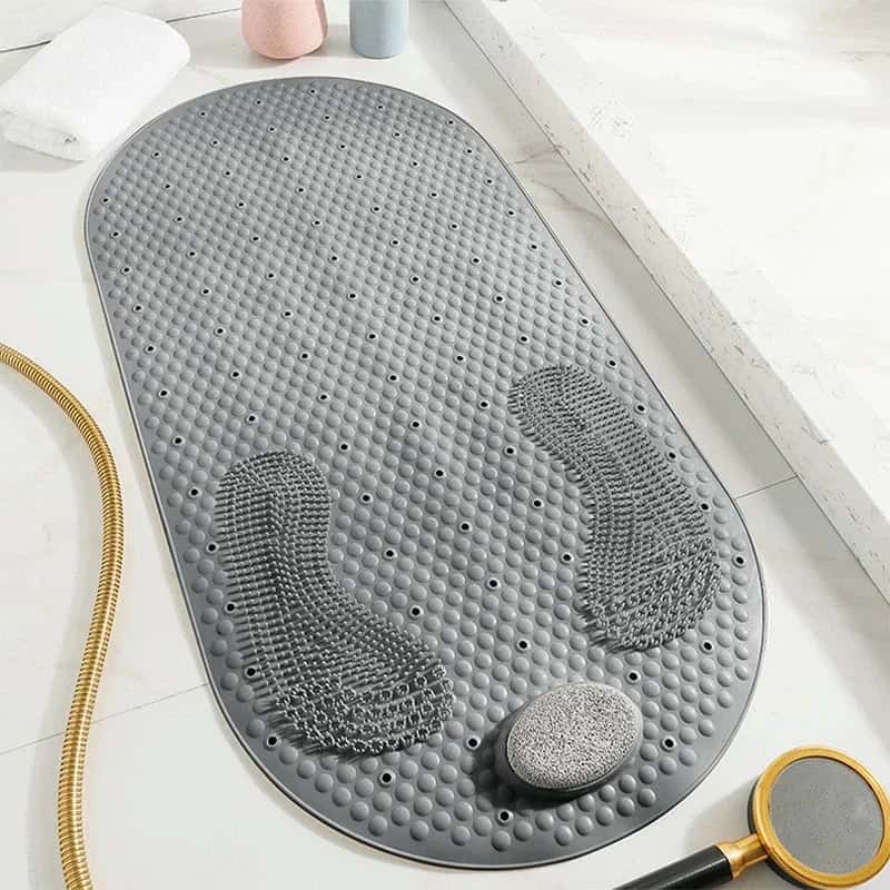 Tapis de Douche Antidérapant Senior - coloris gris