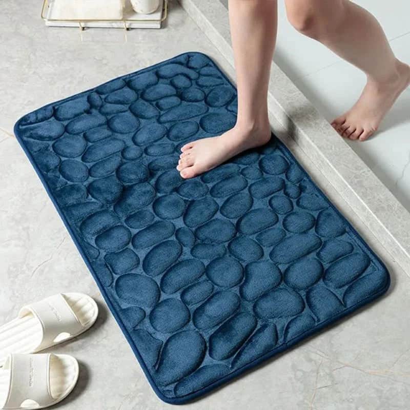Tapis Sortie de Douche Antidérapant - coloris bleu