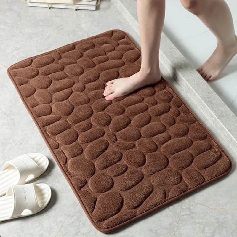 Tapis Sortie de Douche Antidérapant - coloris marron